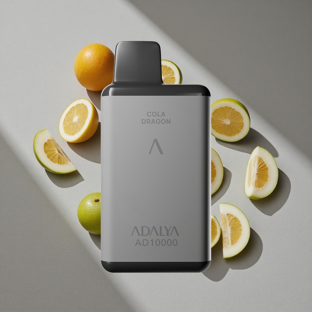 Adalya AD 10000 Caladas Desechable Vape Gris Espacial con Batería Recargable
