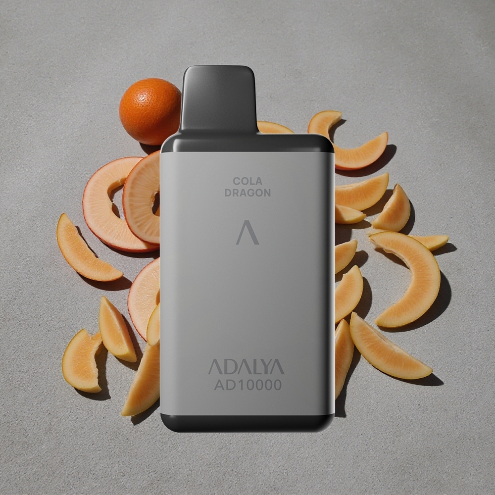 Adalya AD 10000 Caladas Desechable Vape Gris Espacial y Cola Dragón Recargable USB-C