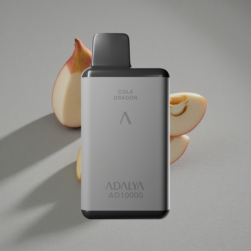 Adalya AD 10000 Caladas Desechable Vape - Gris Espacial y Dos Manzanas