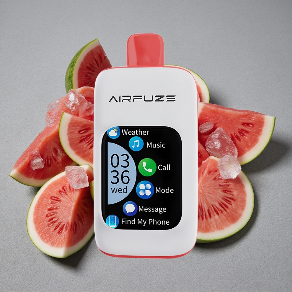 AirFuze Smart 30000 Caladas Disposable Pod con Pantalla Táctil 2.01" y Sabor Sandía Helada