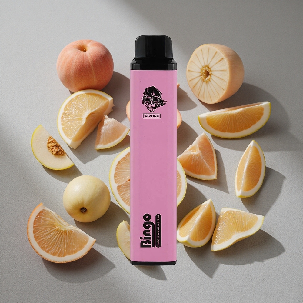 Aivono AIM BINGO 4000 Caladas 10mL Duradero Blanco Melocotón Pomelo Rosado