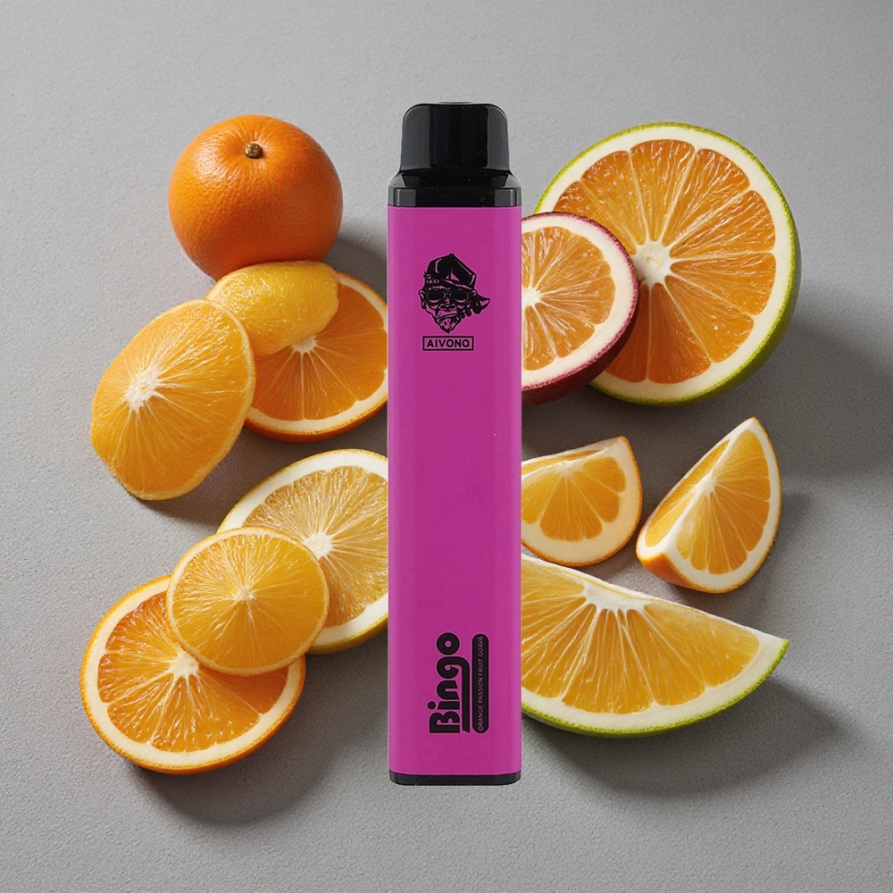 Aivono AIM BINGO 4000 Caladas Vape Desechable Naranja Maracuyá Guayaba con 10 mL de Líquido y 1000mAh de Batería