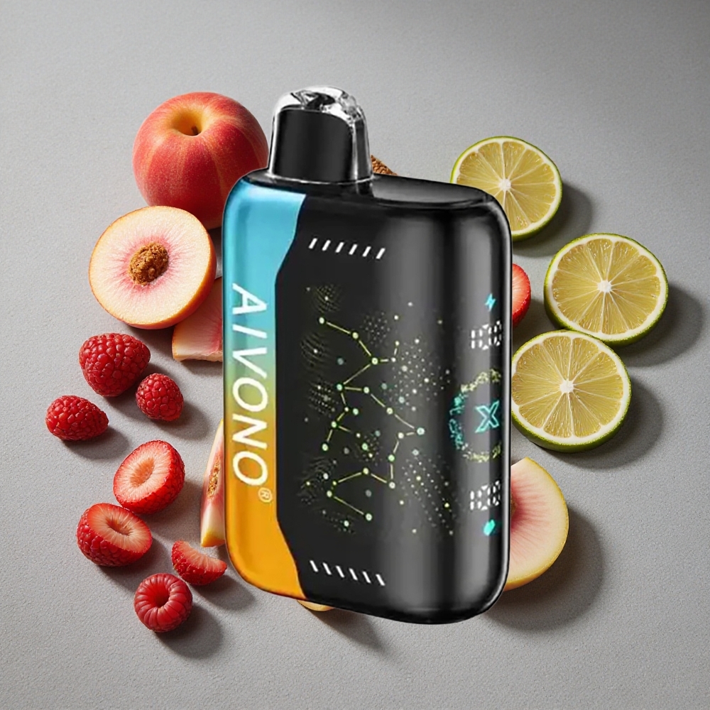 Aivono AIM BOOM 25000 Caladas con 28ml de Líquido y Sabor Frambuesa Melocotón Lima