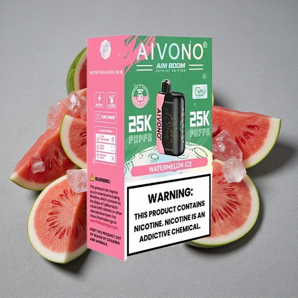 Aivono Aim Boom 25000 Caladas Disposible Vape Sandía Helada con 28ml de E-Líquido y 650mAh