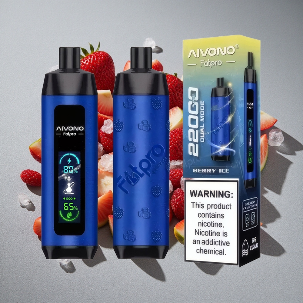 Aivono AIM FATPRO 22000 Caladas con 28ml de E-líquido y Sabor Bayas Heladas