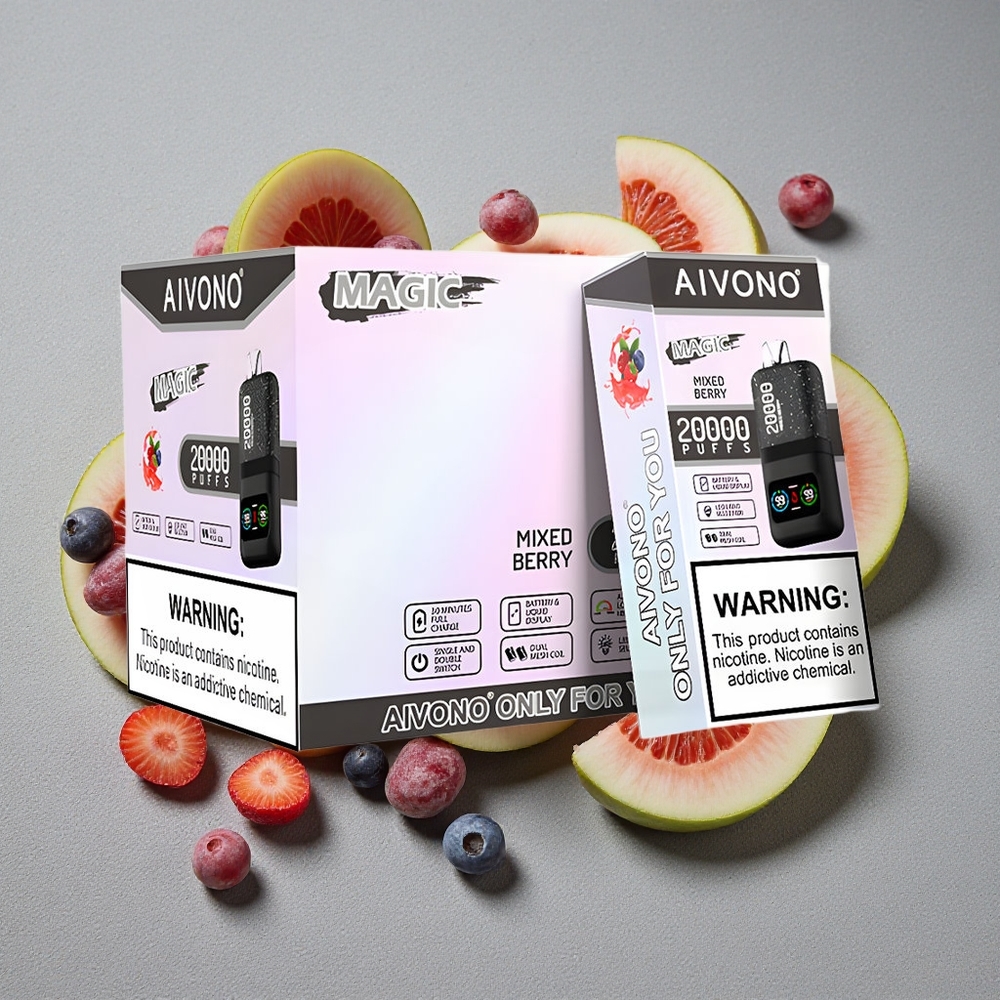 Aivono AIM MAGIC 20000 Caladas con 26ml de E-líquido y Doble Bobina Mesh - Frutos Rojos Mixtos