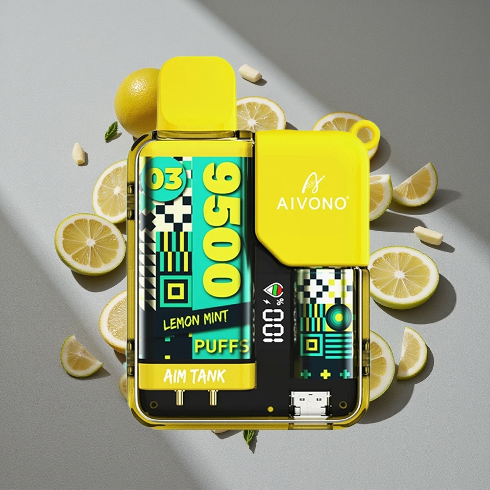 Aivono AIM-TANK 9500 Caladas con 18ml de Líquido y Sabor Limón Menta