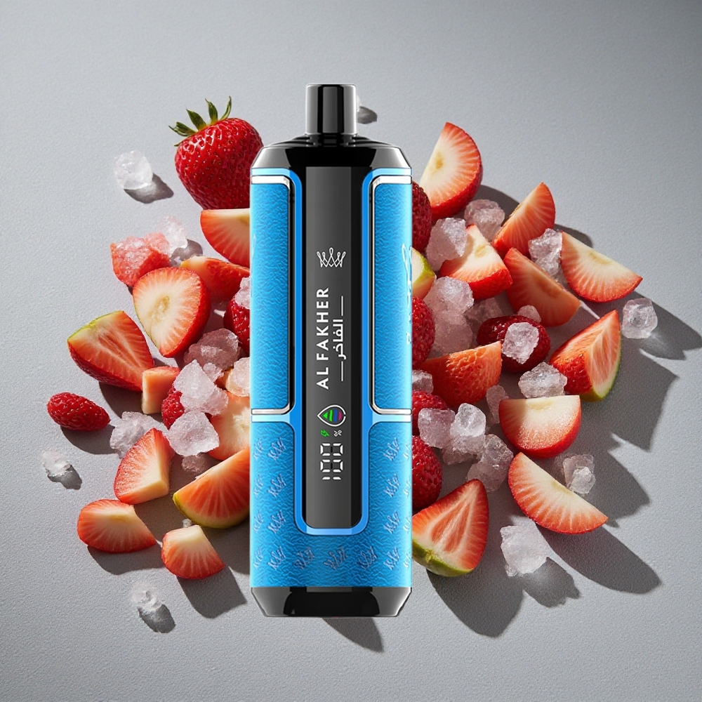 Al Fakher Crown Bar 15K Hypermax Desechable - 22ml y 15,000 Caladas - Berry Ice (Baya Helada)