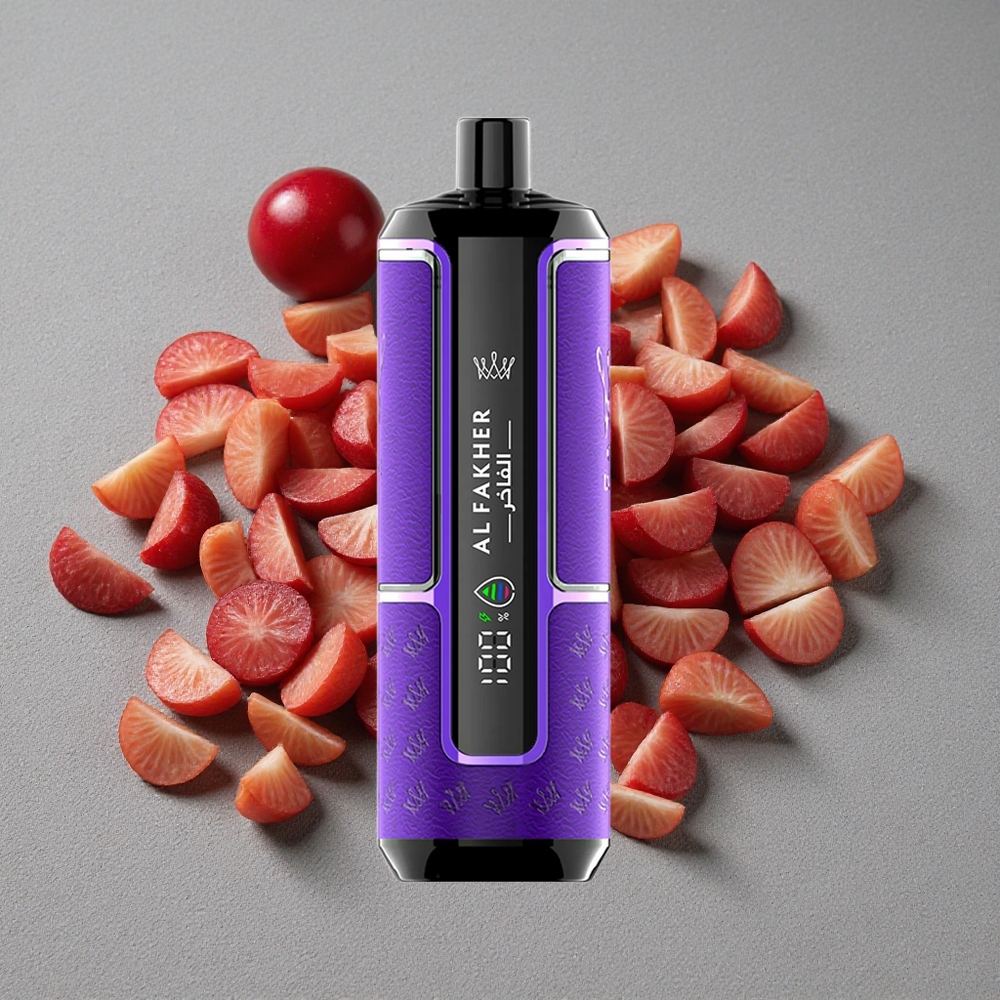 Al Fakher Crown Bar 15K Hypermax Desechable con 15.000 Caladas y Sabor Cereza Fiesta