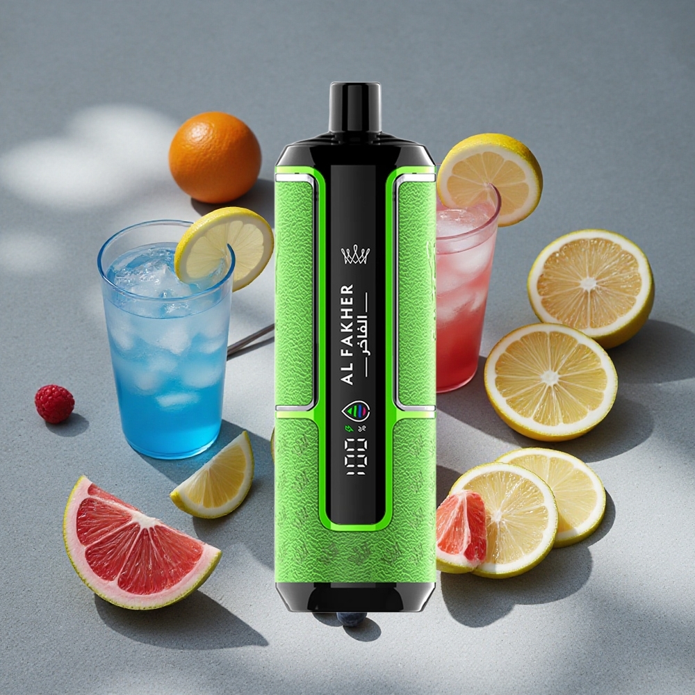 Al Fakher Crown Bar 15K Hypermax Desechable con 15.000 Caladas y Sabor Frambuesa Azul Limonada