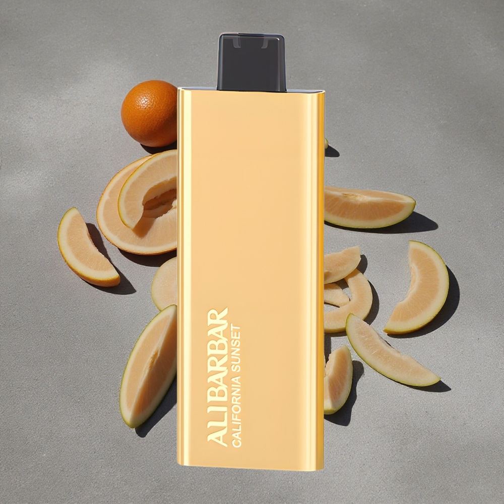 Alibarbar Pandora 7000 Caladas Vape Desechable con 17 ml de Líquido y Sabor Atardecer Californiano