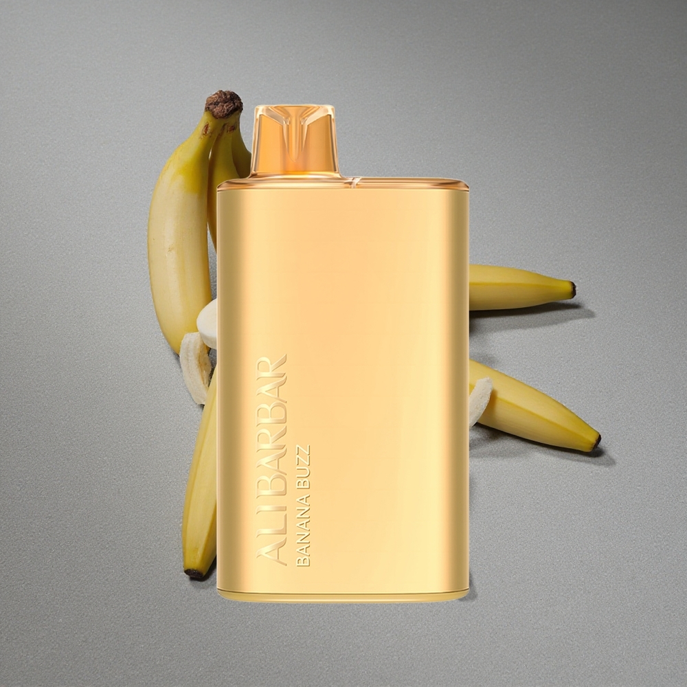 Alibarbar Rich 8000 Caladas Desechable Vape Banana Buzz con 20ml de Líquido y 2000 mAh de Batería