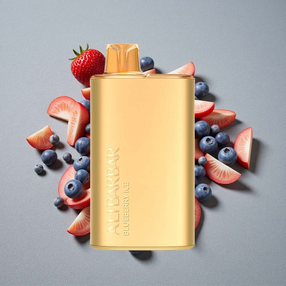 Alibarbar Rich 8000 Caladas Vape Desechable con 20ml de Líquido y Sabor a Arándano Helado