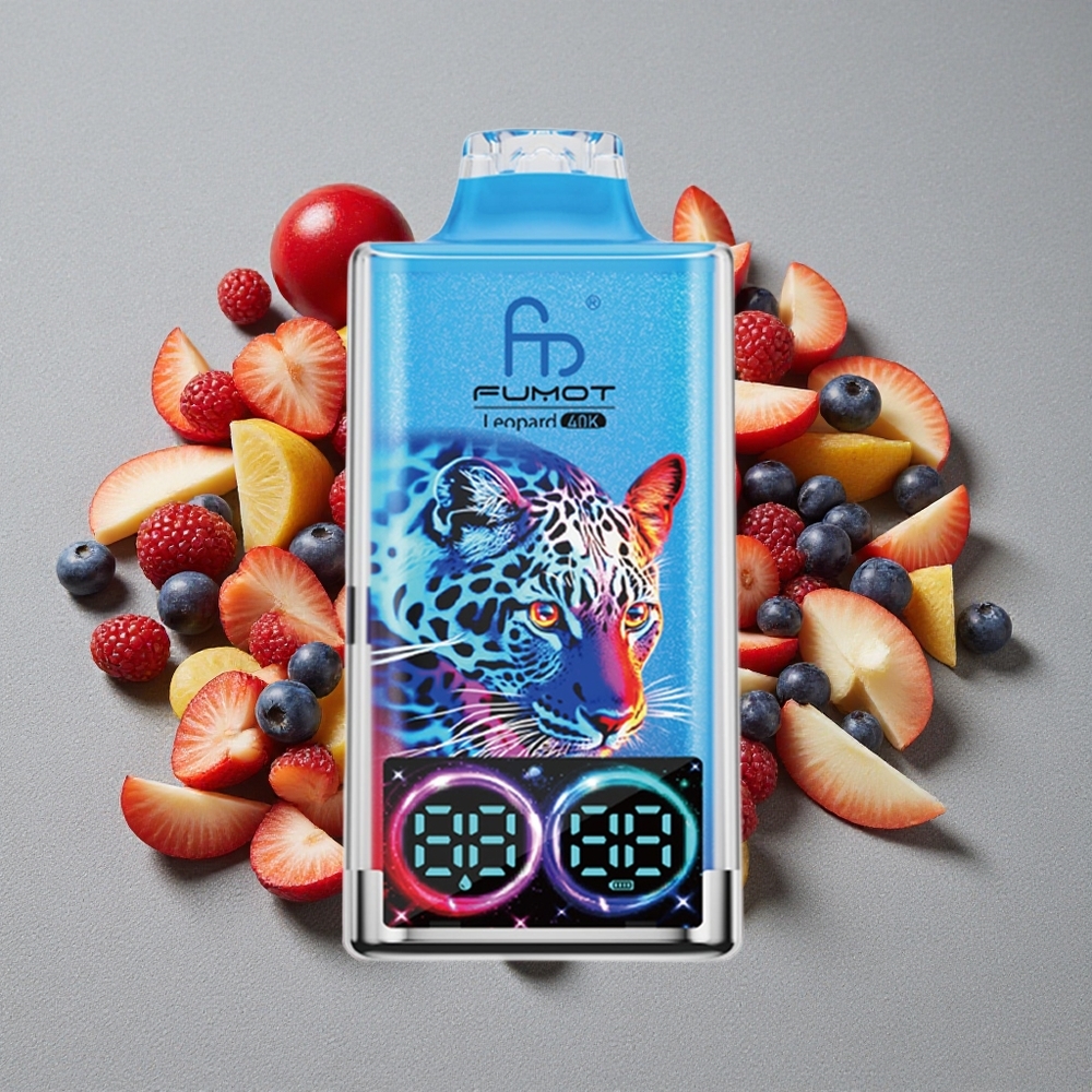 Fumot Leopard 40K Caladas Vape Desechable con Batería 700mAh y Frutas del Bosque Mixtas