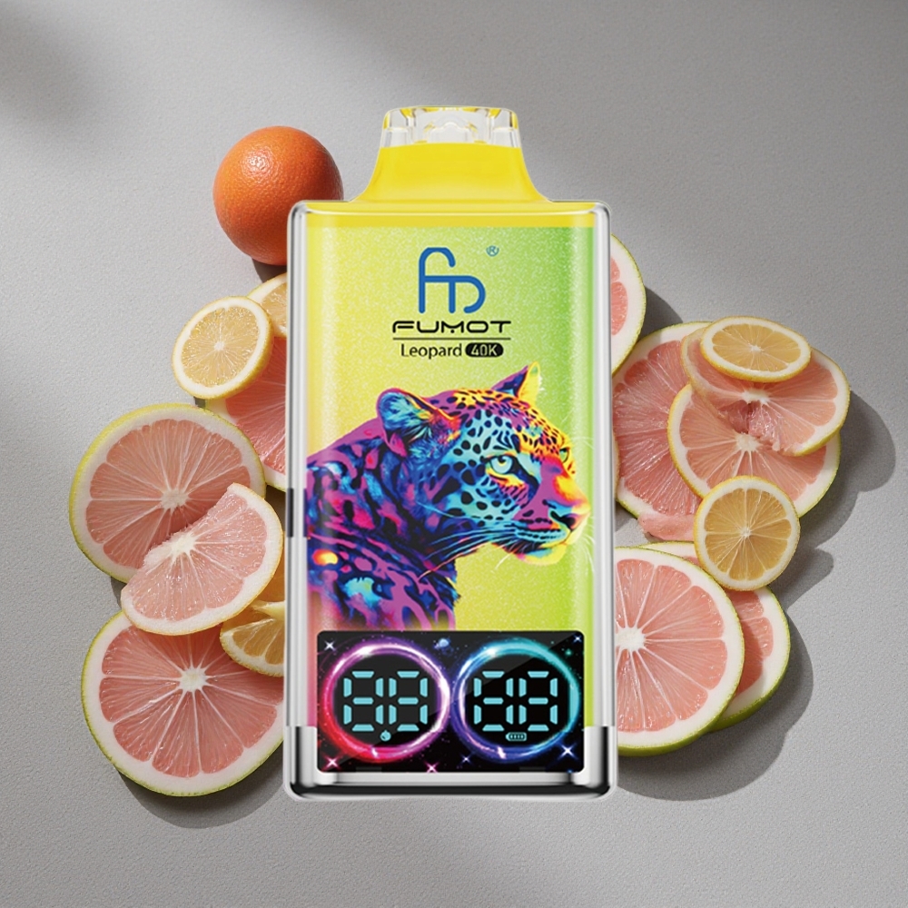 Fumot Leopardo 40K Caladas Vape Desechable con Batería 700mAh y Limonada Rosa