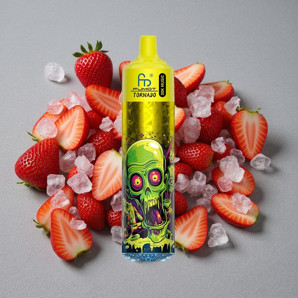 Fumot RandM Tornado 30000 Caladas Vape Desechable Fresa Helada con 30mL y 5% Nicotina