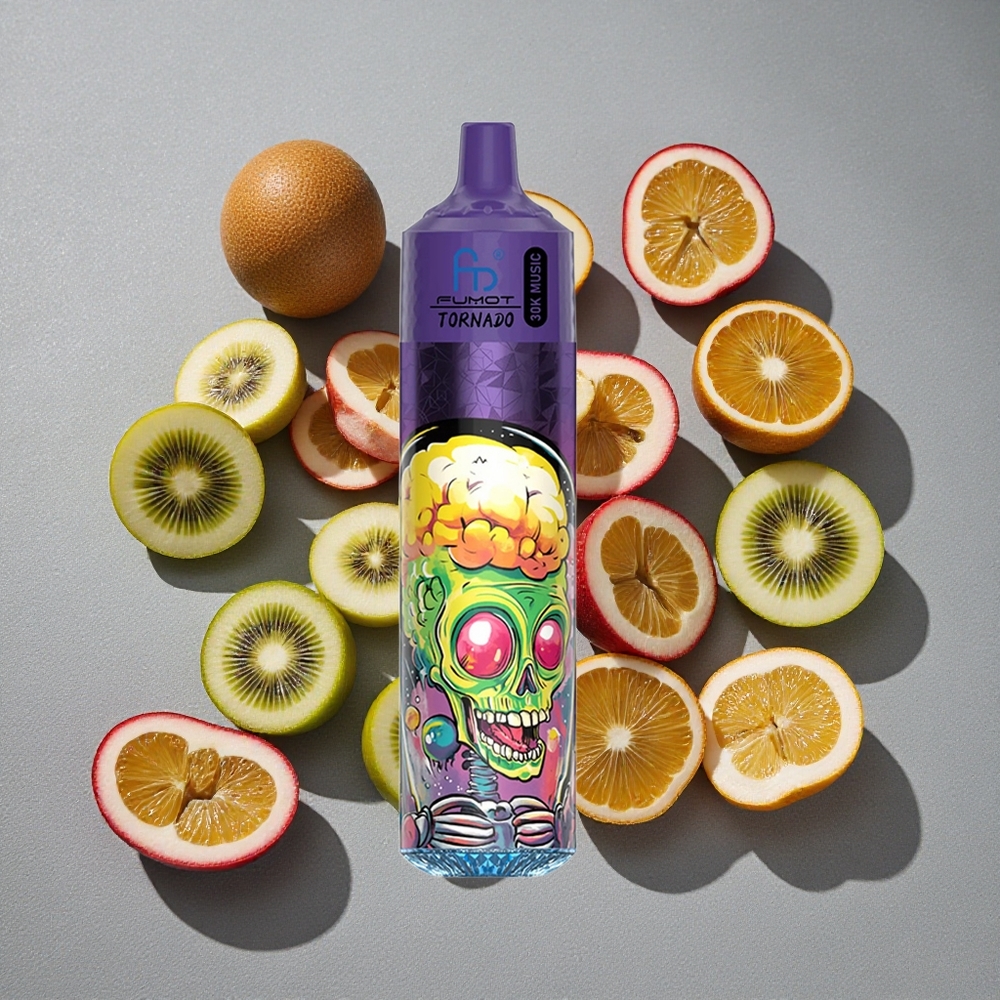 Fumot RandM Tornado 30000 Caladas Vape Desechable Kiwi Maracuyá Guayaba con 30mL y 5% Nicotina