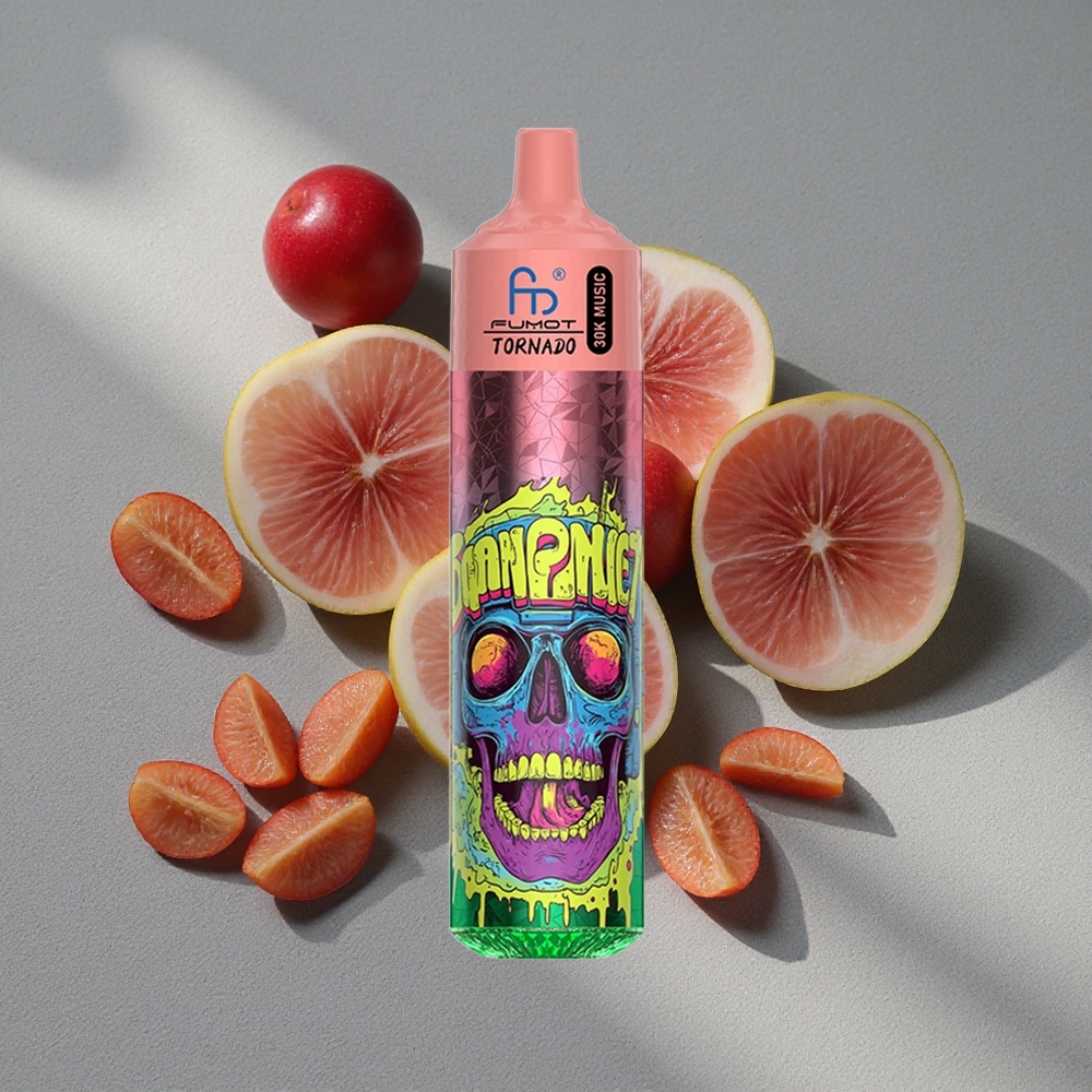 Fumot RandM Tornado 30000 Caladas Vape Desechable Triple Cereza con 30mL y 5% de Nicotina