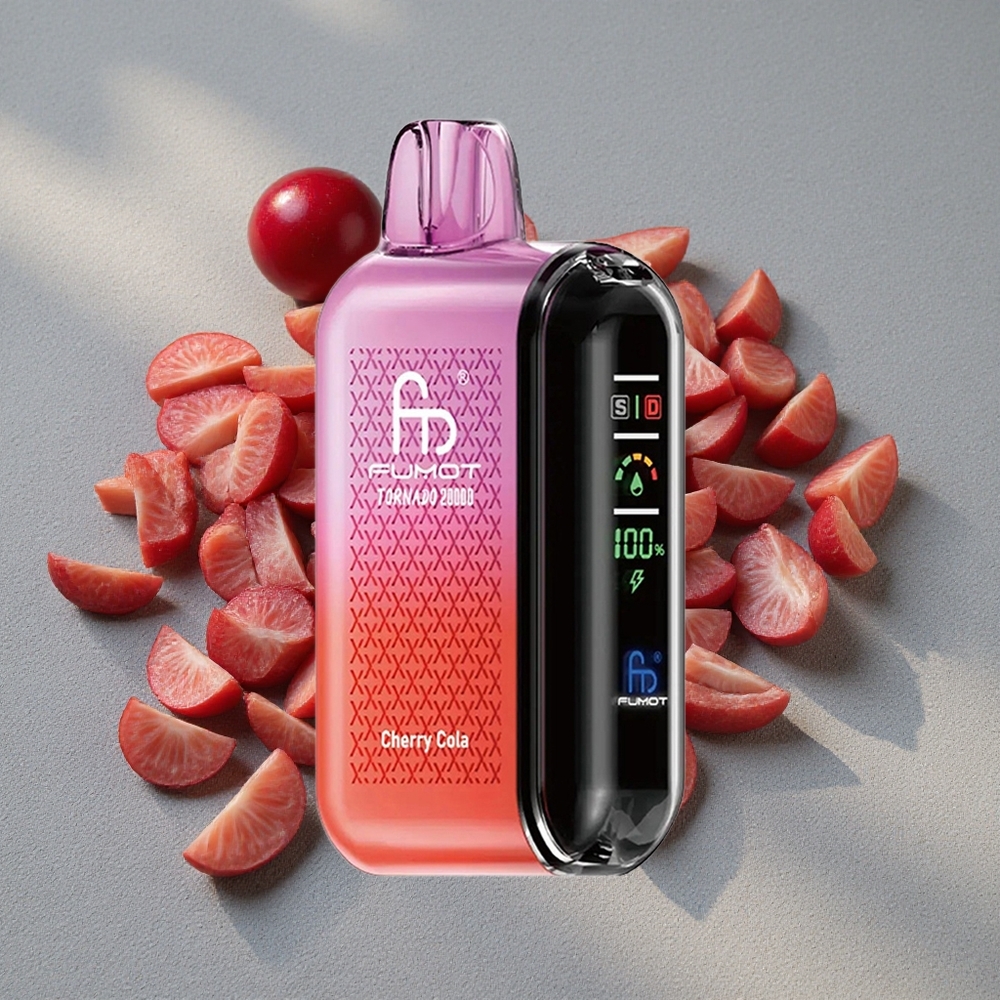 Fumot Tornado 20000 Caladas con Batería Recargable 850mAh y Sabor Cereza Cola