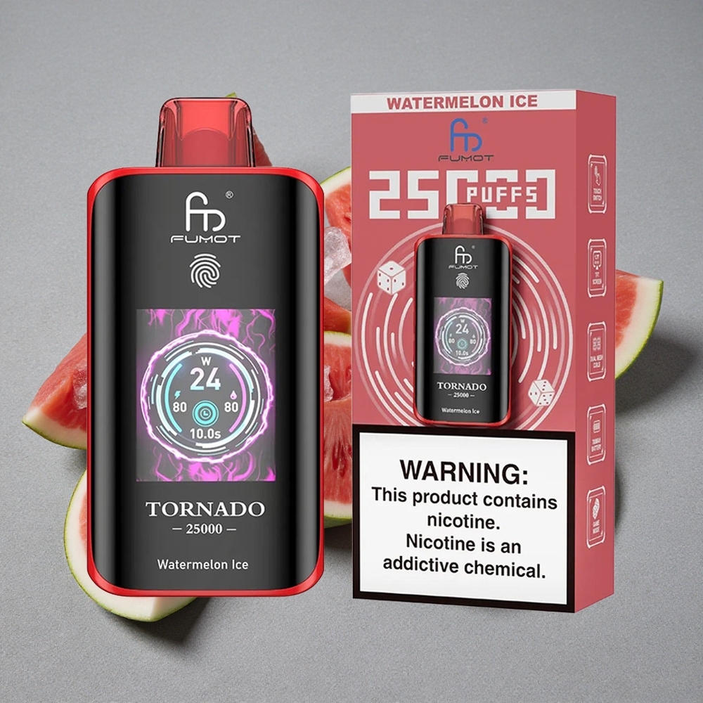 Fumot Tornado 25000 Caladas Pantalla HD y Sandía Helada