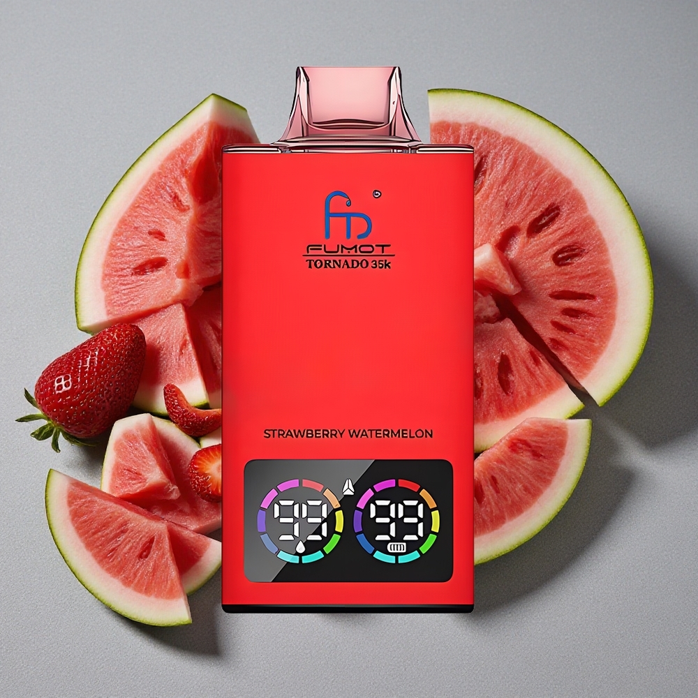 Fumot Tornado 35K Desechable con Bobina Dual Mesh y Sabor Fresa Sandía