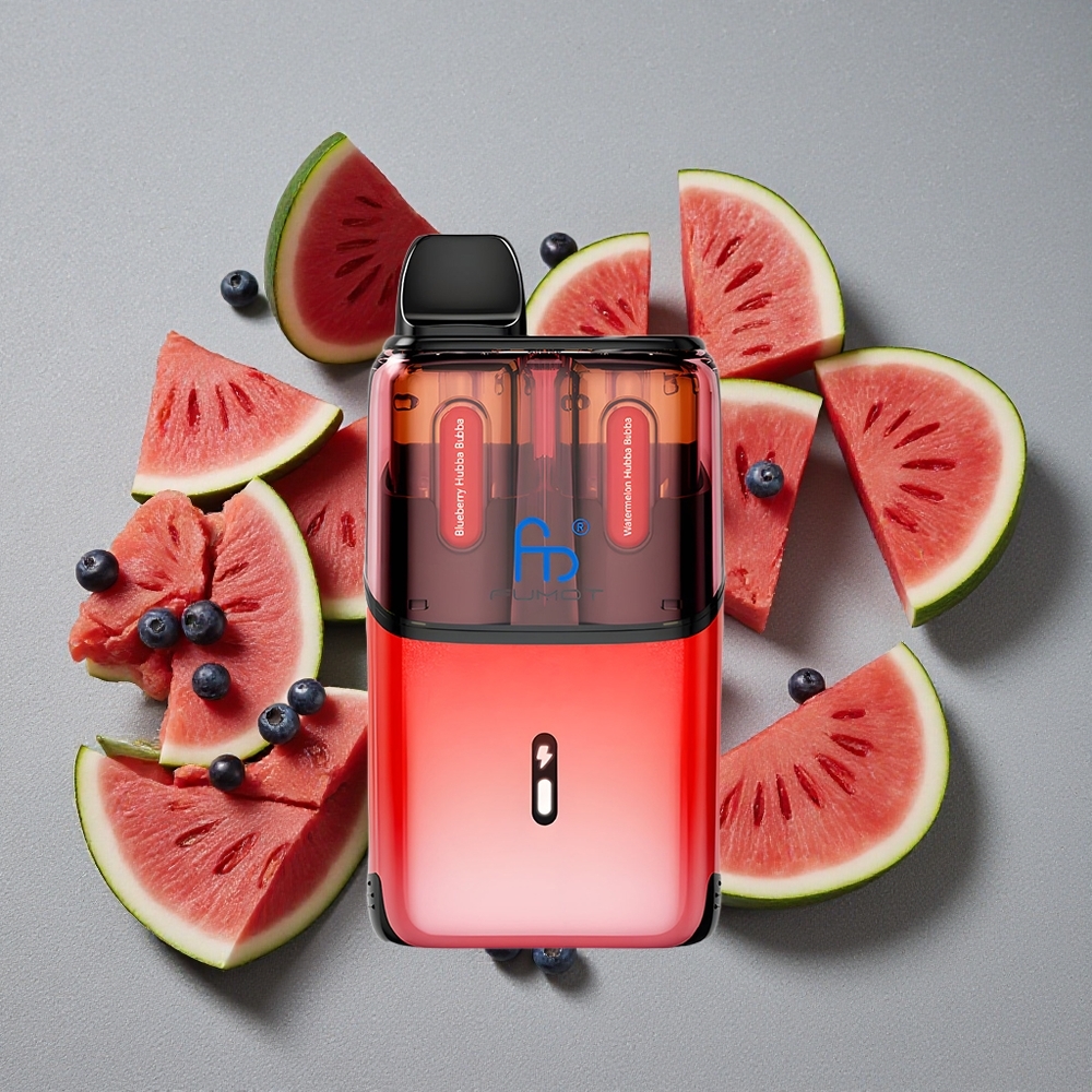 Fumot Ultra T32000 Desechable - 24ml de Líquido & Carga Rápida Type-C - Blueberry Hubba Bubba y Sandía Hubba Bubba