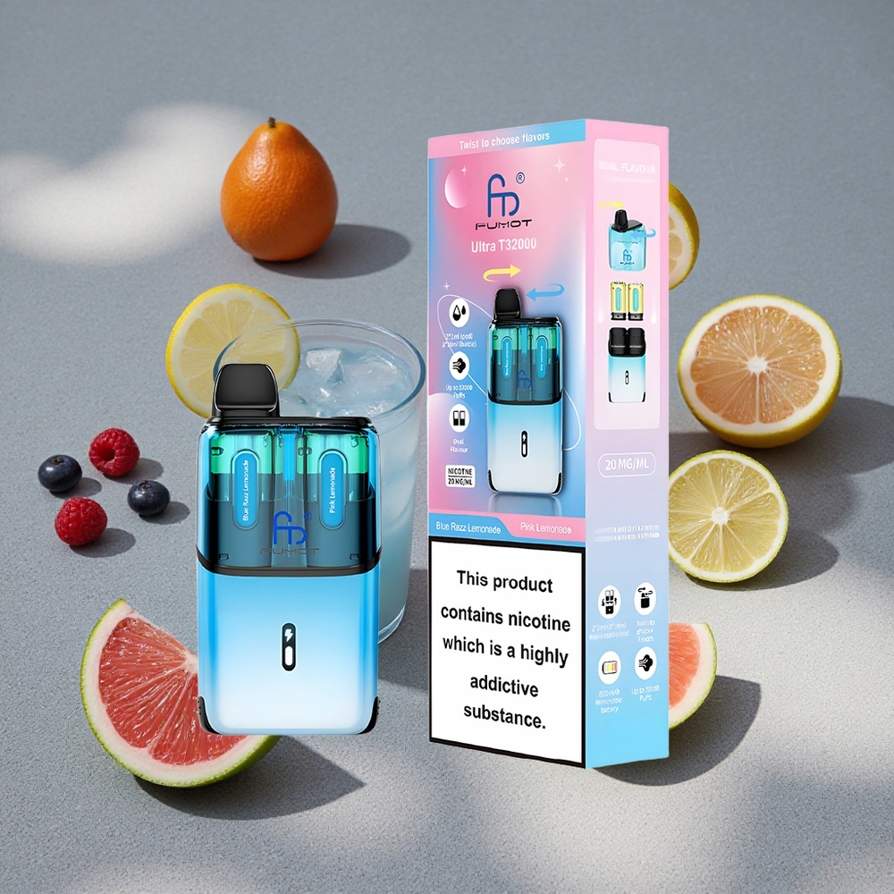 Fumot Ultra T32000 Desechable - 24ml y 32000 Caladas - Blue Razz Limonada y Rosa Limonada