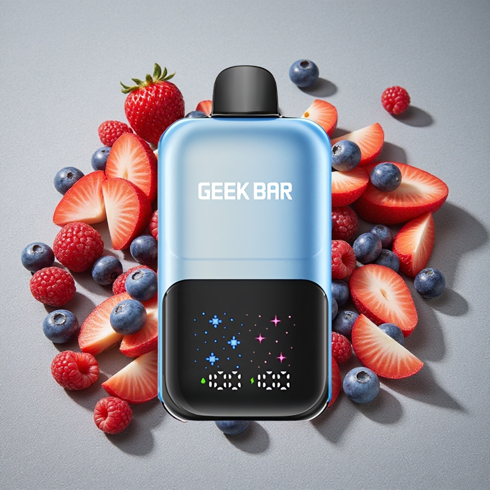 GEEK BAR 2GO 20ml 50000 Caladas Dos Series Bolígrafo Vapeador Desechable Frambuesa Hielo