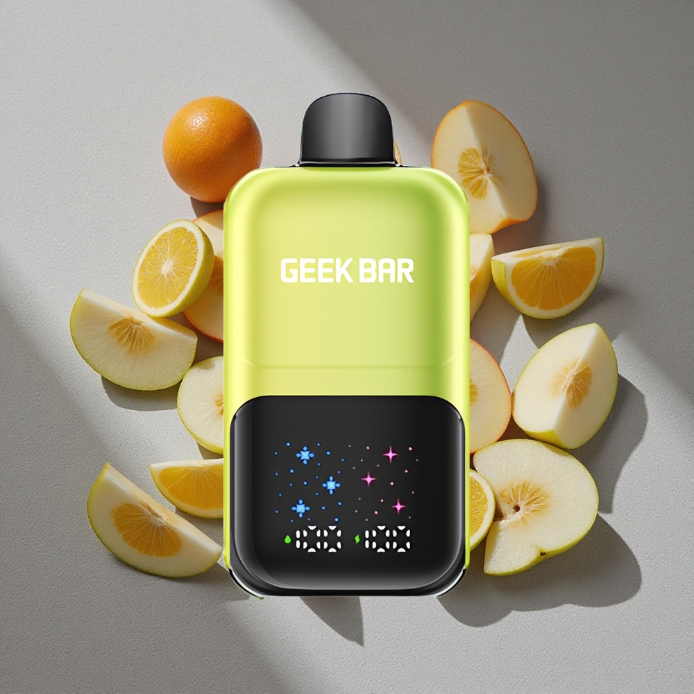 GEEK BAR 2GO 20ml 50000 Caladas Dos Series Bolígrafo Vapeador Desechable con Pantalla Interactiva y Manzana Ácida Helada