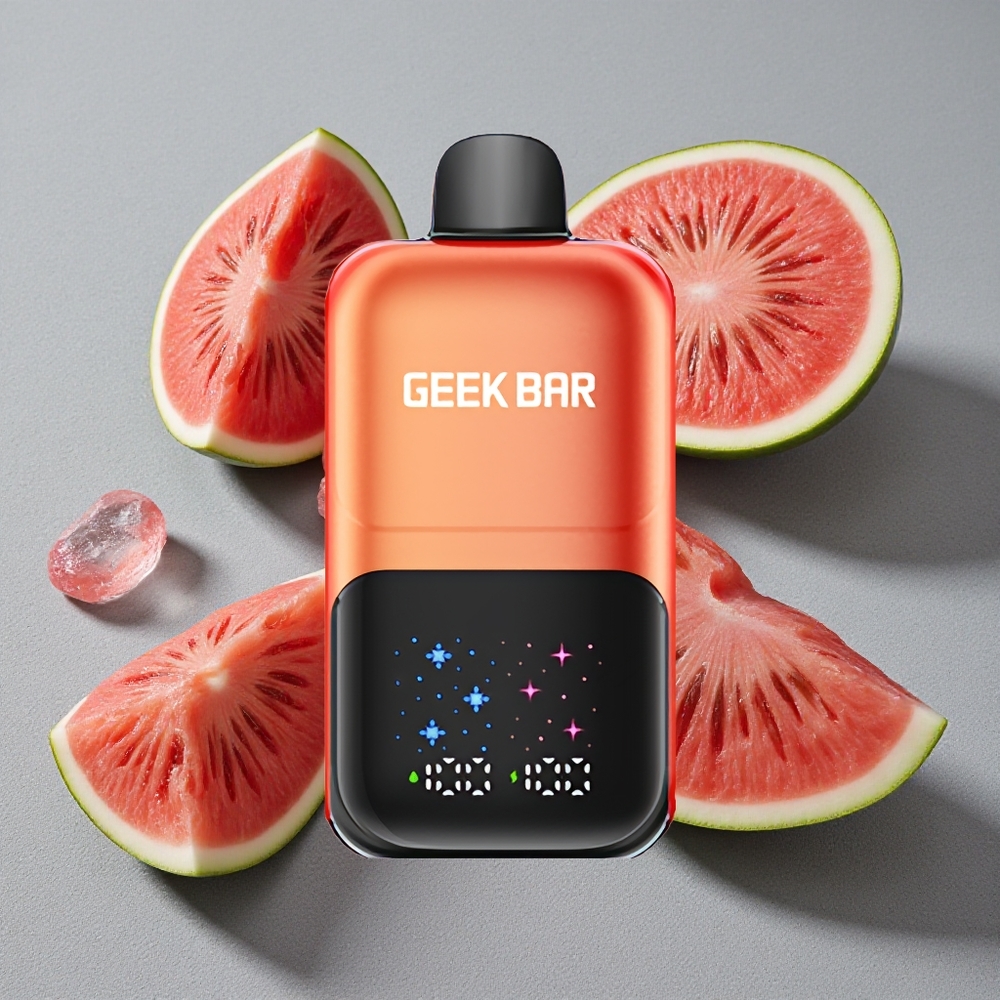 GEEK BAR 2GO 20ml 50000 Caladas Dos Series Vape Desechable con Pantalla Grande y Sabor Sandía Chicle Helado