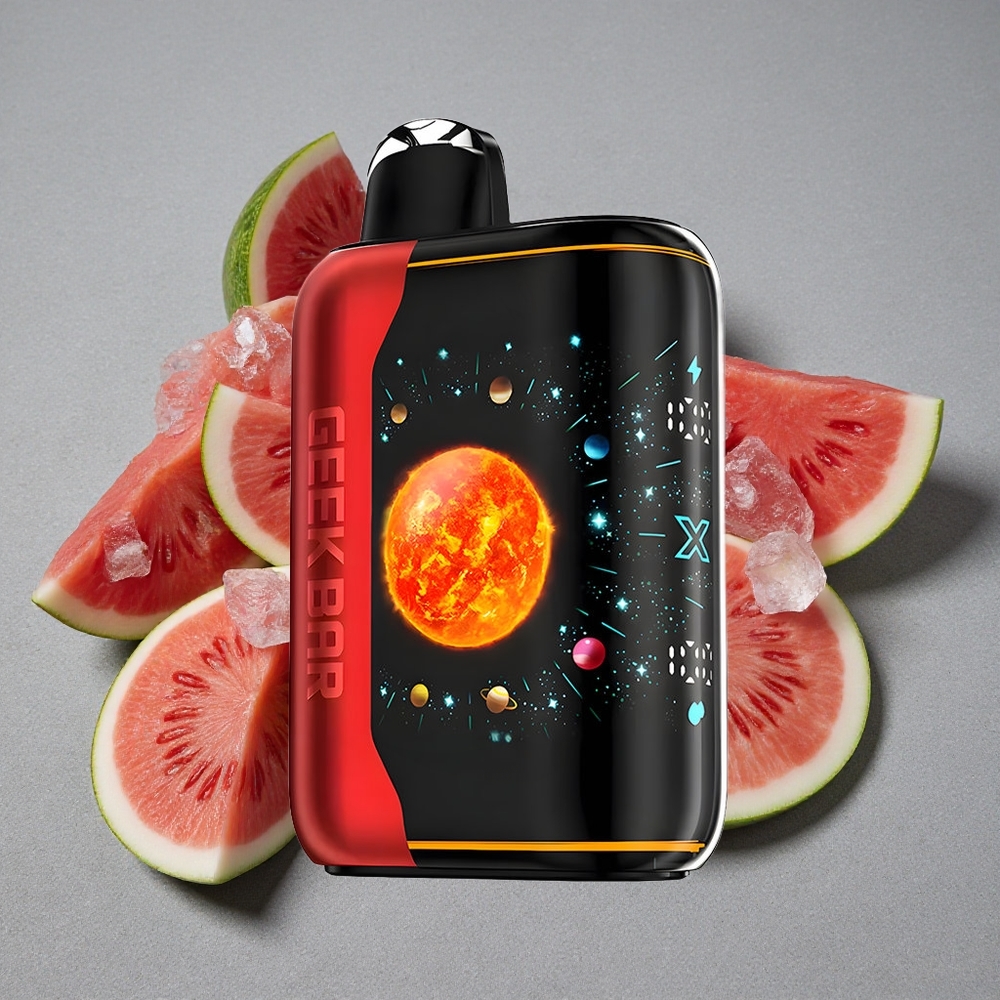 GEEK BAR Platinum Edition 25000 Sabores Sandía Helada con Pantalla 3D Dinámica y Carga Rápida USB-Type C