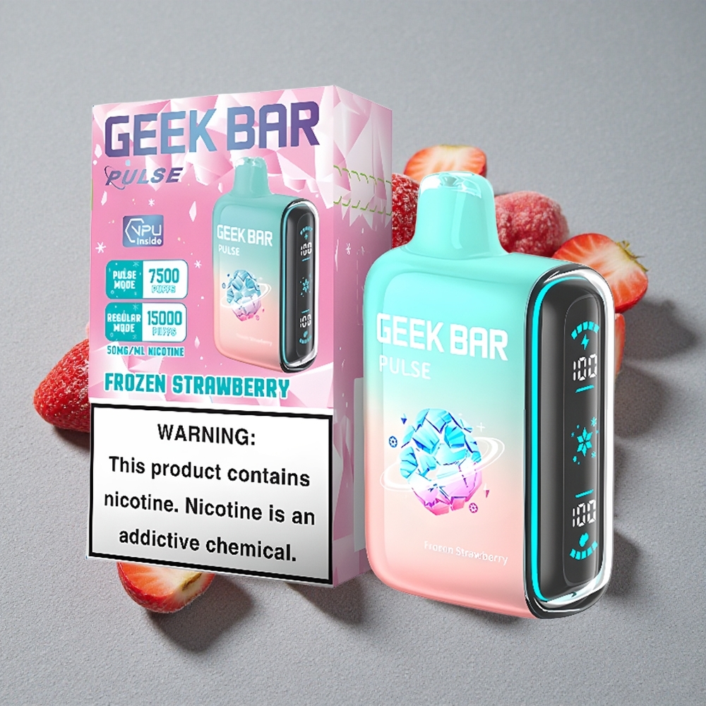GEEK BAR Pulse 15000 Caladas Edición Congelada con 16ML de E-líquido y 5% de Nicotina
