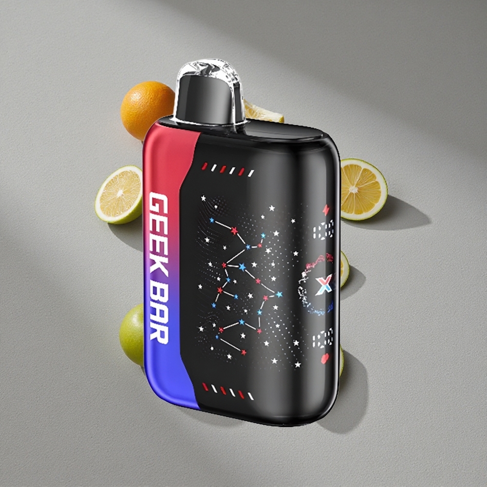 Geek Bar Pulse X 25000 Caladas con 18mL de E-Líquido y Pantalla Curva 3D Edición Patriota